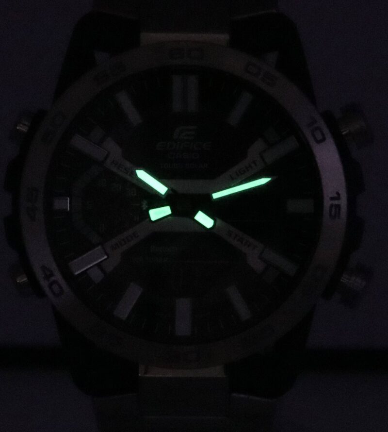 Casio Edifice Sospensione Mobile Link Black Dial Solar ECB-2000D-1A ECB2000D-1 100M Men's Watch