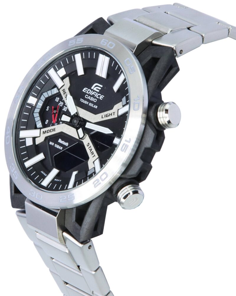 Casio Edifice Sospensione Mobile Link Black Dial Solar ECB-2000D-1A ECB2000D-1 100M Men's Watch