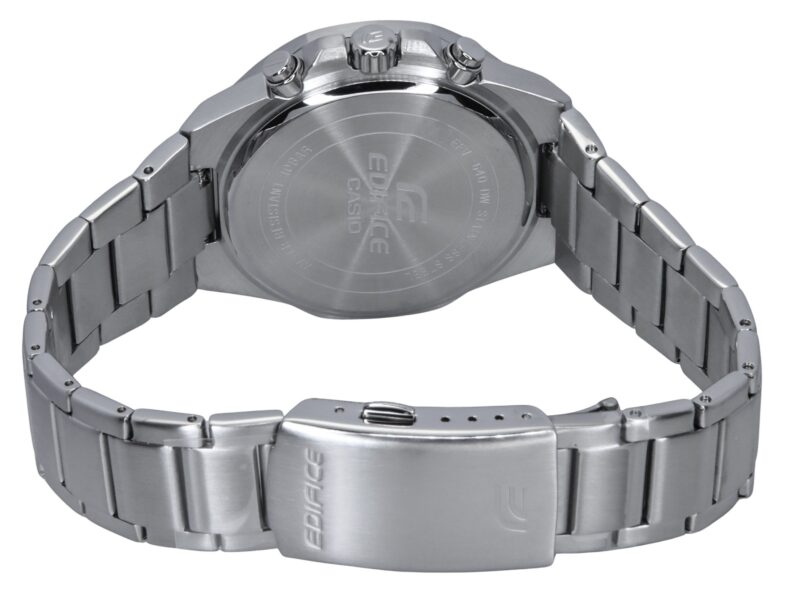 Casio Edifice Standard Chronograph Analog Stainless Steel Blue Dial Quartz EFV-640D-2BV 100M Men's Watch