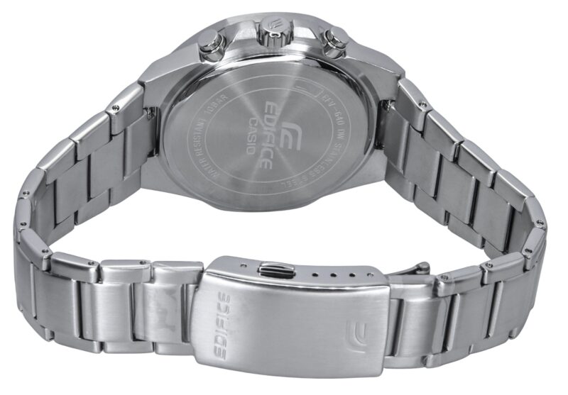 Casio Edifice Standard Chronograph Analog Stainless Steel Green Dial Quartz EFV-640D-3AV 100M Men's Watch