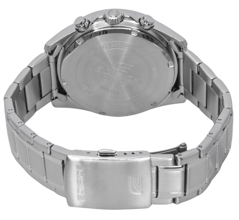 Casio Edifice Standard Chronograph Stainless Steel Black Dial Quartz EFV-650D-1A 100M Men's Watch