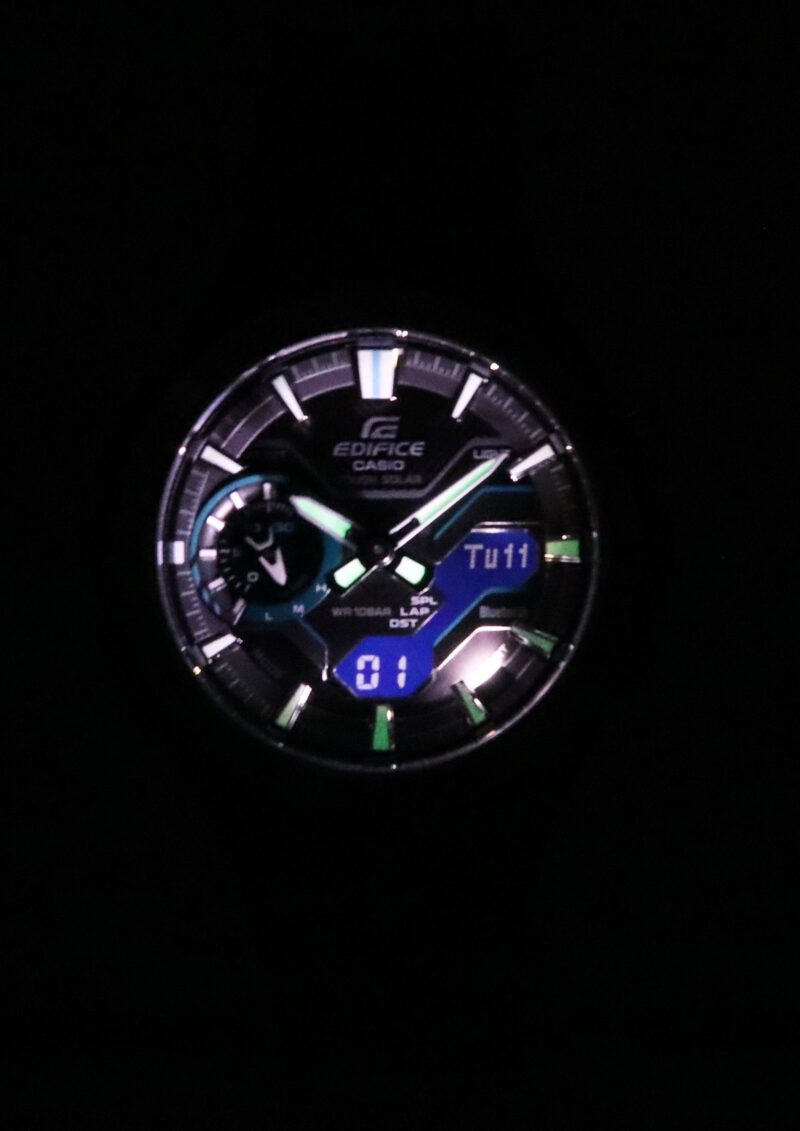 Casio Edifice Windflow Analog Digital Smartphone Link Black Dial Solar ECB-2200DD-1A 100M Men's Watch