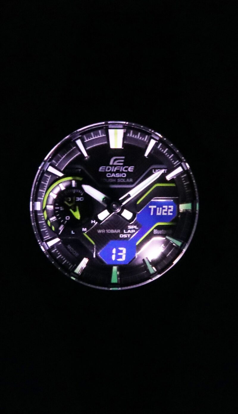 Casio Edifice Windflow Analog Digital Smartphone Link Black Dial Tough Solar ECB-2200RC-1A3 100M Men's Watch