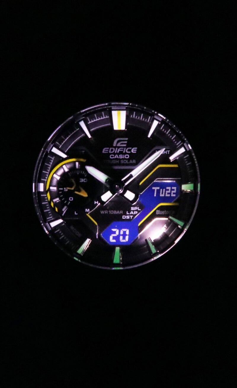 Casio Edifice Windflow Analog Digital Smartphone Link Black Dial Tough Solar ECB-2200RC-1A9 100M Men's Watch