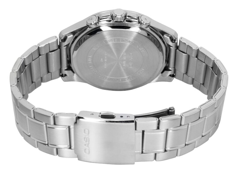 Casio Enticer Analog Stainless Steel Green Dial Quartz MTP-1375D-3 Men's Watch