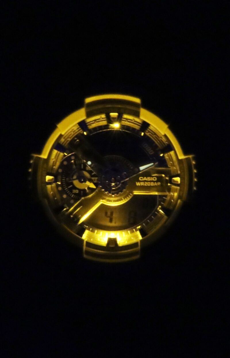 Casio G-Shock Analog Digital Bio-Based Resin Blue Dial Quartz GA-110AS-5A 200M Men's Watch