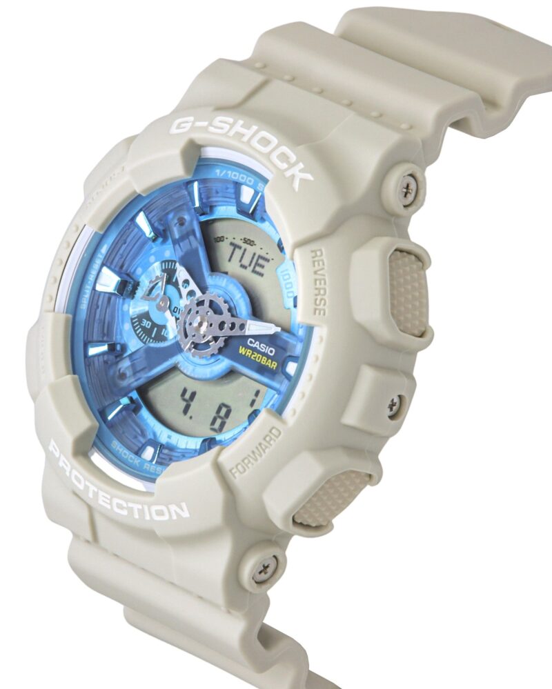 Casio G-Shock Analog Digital Bio-Based Resin Blue Dial Quartz GA-110AS-5A 200M Men's Watch