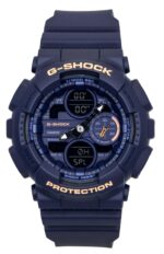 Casio G-Shock Analog Digital Bio-Based Resin Blue Dial Quartz GMA-S140-2A2 200M Women's Watch