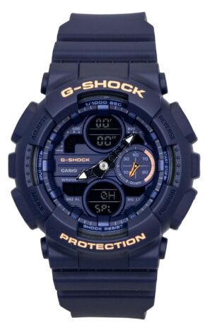Casio G-Shock Analog Digital Bio-Based Resin Blue Dial Quartz GMA-S140-2A2 200M Women's Watch