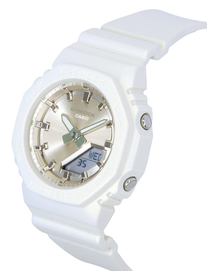 Casio G-Shock Analog Digital Bio-Based Resin Strap Beige Dial Quartz GMA-P2100ST-7A 200M Women's Watch