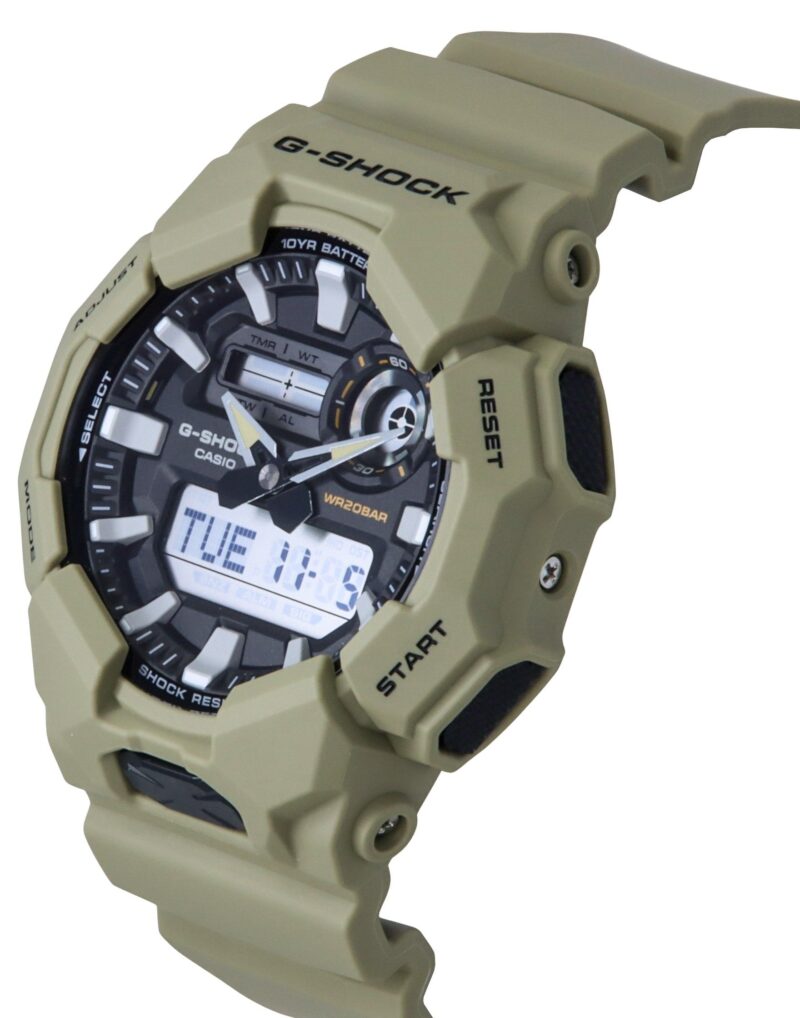 Casio G-Shock Analog Digital Bio-Based Resin Strap Black Dial Quartz GA-010-5A 200M Men's Watch