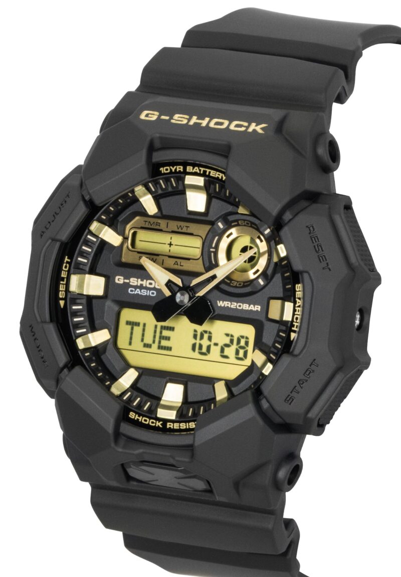 Casio G-Shock Analog Digital Bio-Based Resin Strap Black Dial Quartz GA-010GB-1A9 200M Men's Watch