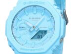 Casio G-Shock Analog Digital Bio Based Resin Strap Blue Dial Quartz GA-2100-2A2 200M Men's Watch