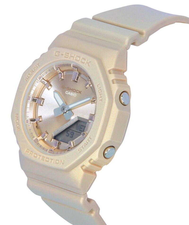 Casio G-Shock Analog Digital Bio-Based Resin Strap Rose Gold Dial Quartz GMA-P2100ST-9A 200M Women's Watch