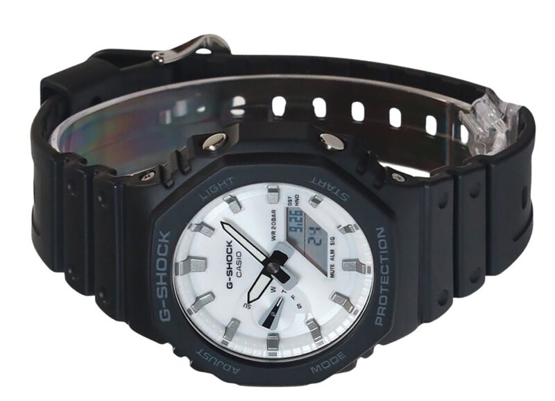 Casio G-Shock Analog Digital Bio-Based Resin Strap White Dial Quartz GA-2100WD-1A 200M Men's Watch