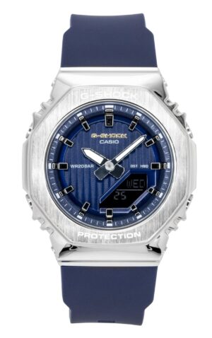 Casio G-Shock Analog Digital Limited Edition Bio-Based Resin Blue Dial Quartz GM-S2110SH-2A 200M Women's Watch