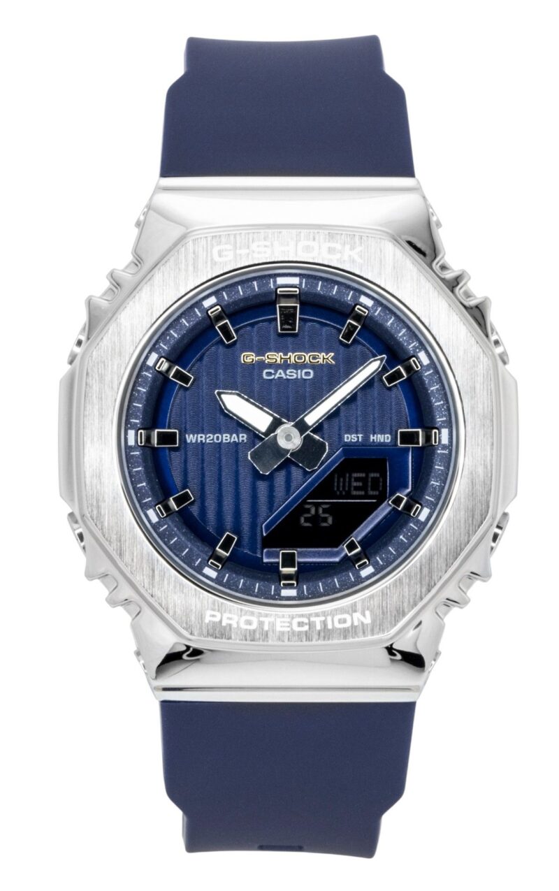 Casio G-Shock Analog Digital Limited Edition Bio-Based Resin Blue Dial Quartz GM-S2110SH-2A 200M Women's Watch