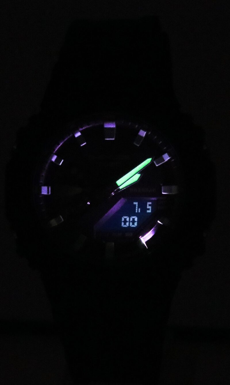 Casio G-Shock Analog Digital Resin Strap Black Dial Quartz GA-2100RC-1A 200M Men's Watch