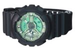 Casio G-Shock Analog Digital Resin Strap Mint Green Dial Quartz GA-110CD-1A3 200M Men's Watch