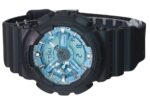 Casio G-Shock Analog Digital Resin Strap Ocean Blue Dial Quartz GA-110CD-1A2 200M Men's Watch