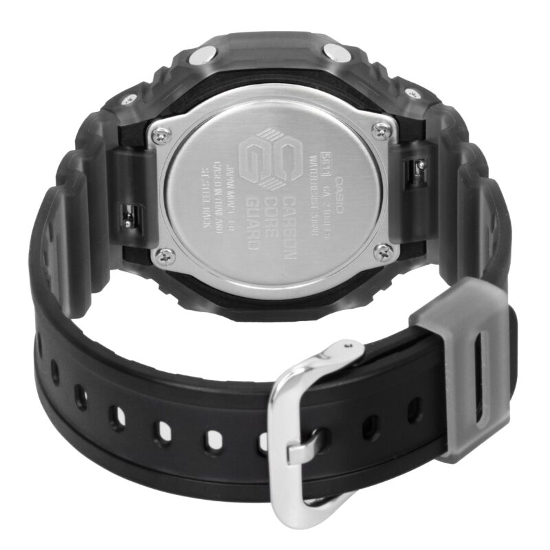 Casio G-Shock Analog Digital Resin Strap Orange Dial Quartz GA-2100FLS-8A4 200M Men's Watch