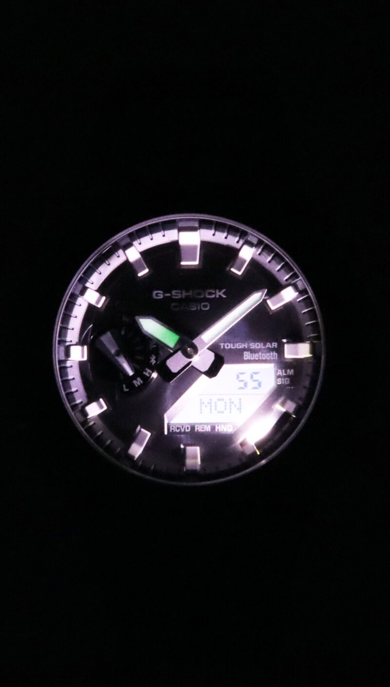 Casio G-Shock Analog Digital Smartphone Link Bio-Based Resin Strap Grey Dial Tough Solar GA-B2100LUU-8A 200M Men's Watch