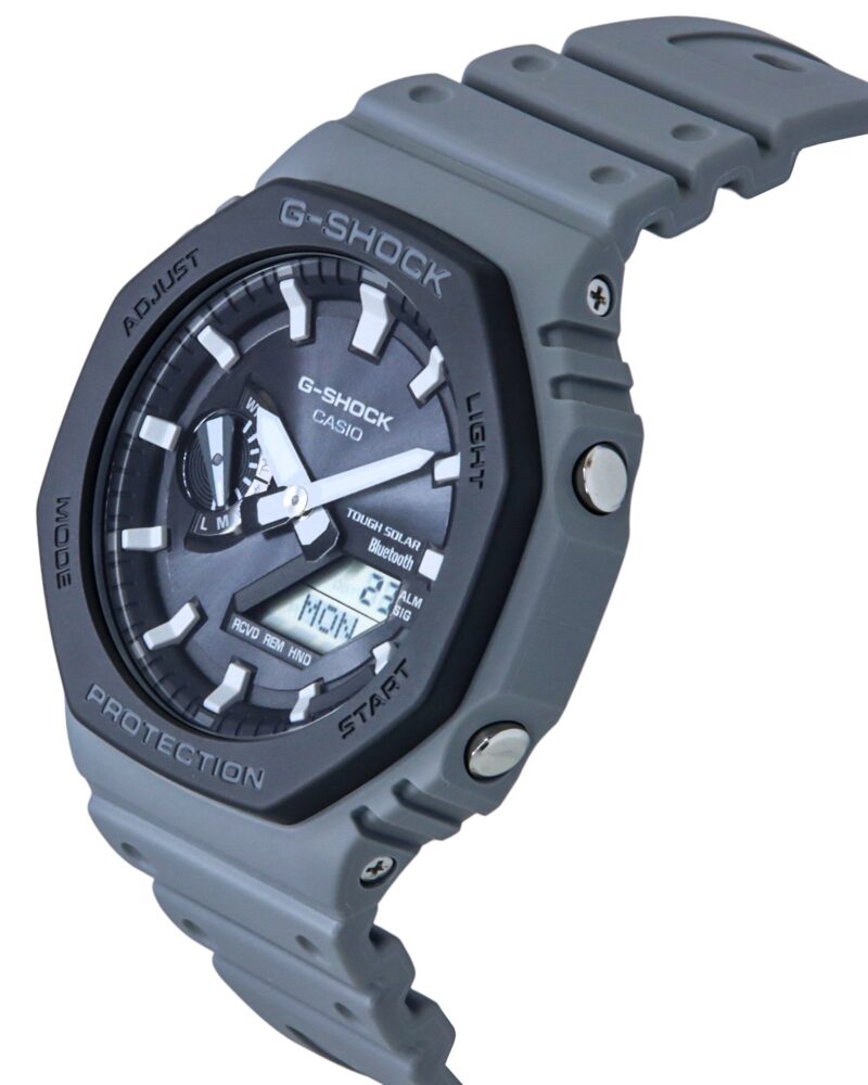 Casio G-Shock Analog Digital Smartphone Link Bio-Based Resin Strap Grey Dial Tough Solar GA-B2100LUU-8A 200M Men's Watch