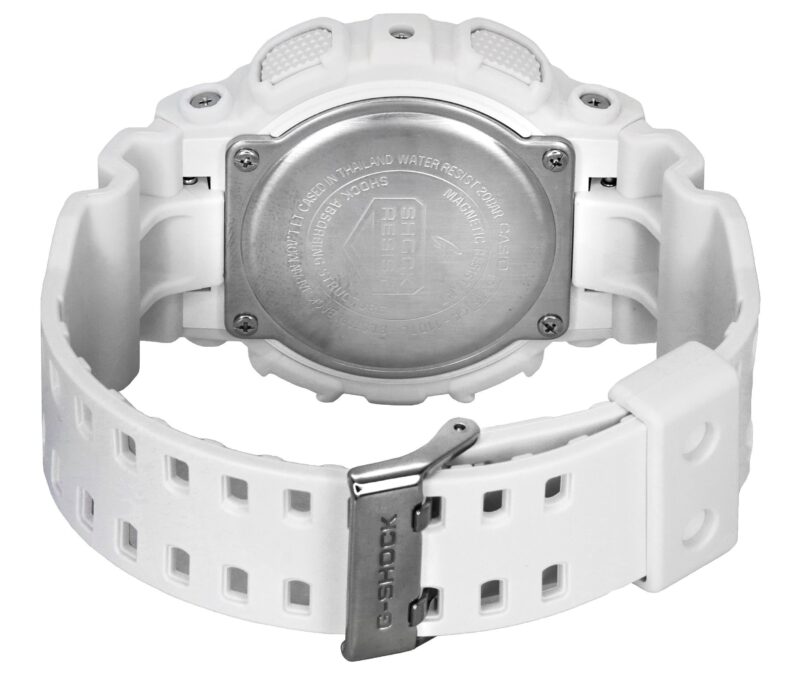 Casio G-Shock Analog Digital White Resin Strap Multicolor Dial Quartz GA-110TL-7A 200M Men's Watch
