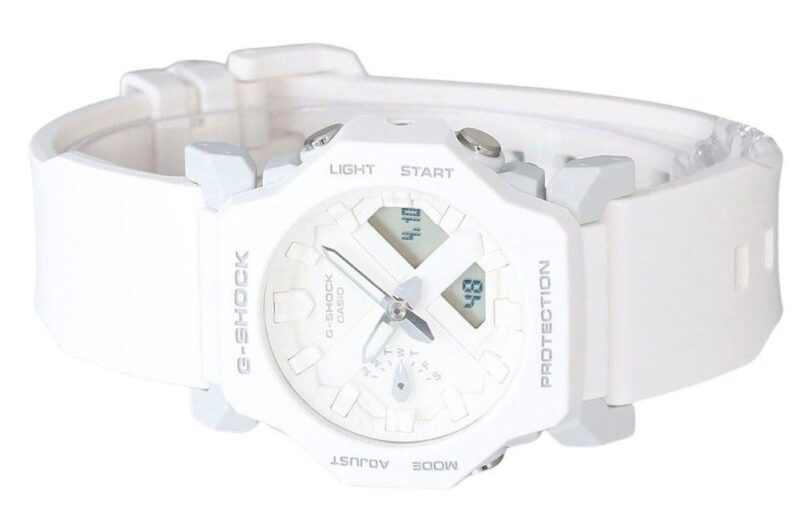Casio G-Shock Analog Digital White Resin White Dial Strap Quartz GA-2300-7A 200M Men's Watch