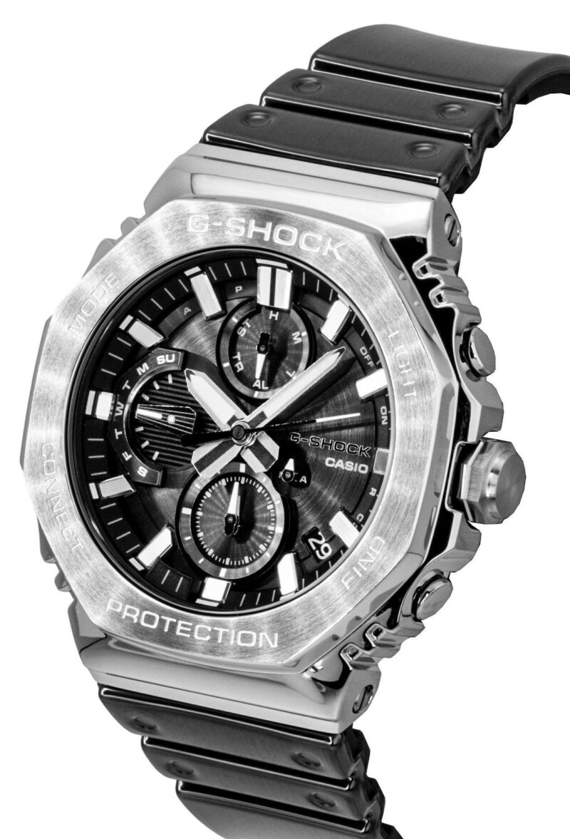 Casio G-Shock Full Metal Smartphone Link Silicone Strap Analog Black Dial Solar GMC-B2100Y-1A 200M Men's Watch