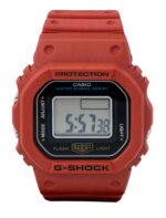 Casio G-Shock Nano Digital Red Bio-Based Resin Strap Quartz DWN-5600-4 200M Unisex Watch