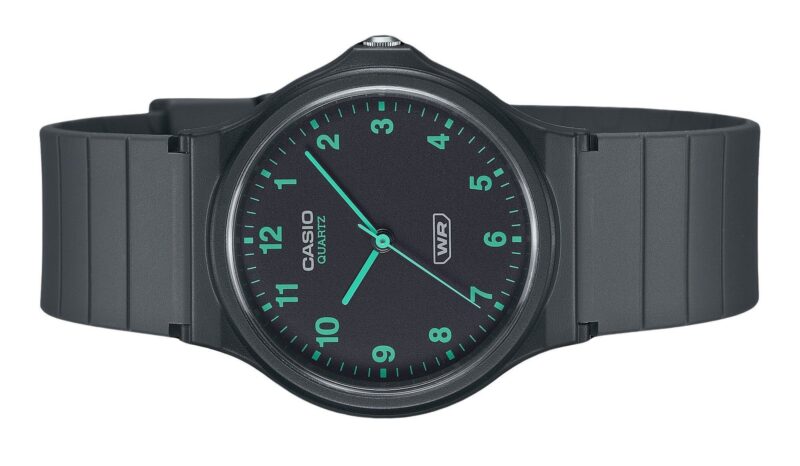 Casio POP Analog Bio Based Resin Strap Black Dial Quartz MQ-24B-8B Unisex Watch