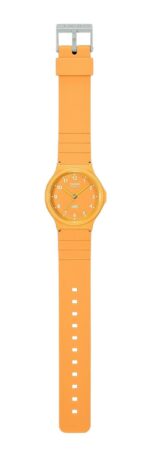 Casio POP Analog Bio Based Resin Strap Orange Dial Quartz MQ-24B-9B Unisex Watch