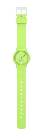 Casio Pop Analog Lime Green Bio Based Resin Strap Lime Green Dial Quartz LQ-24B-3B Women's Watch
