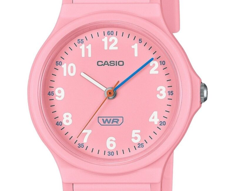Casio Pop Analog Pink Bio Based Resin Strap Pink Dial Quartz LQ-24B-4B Women's Watch