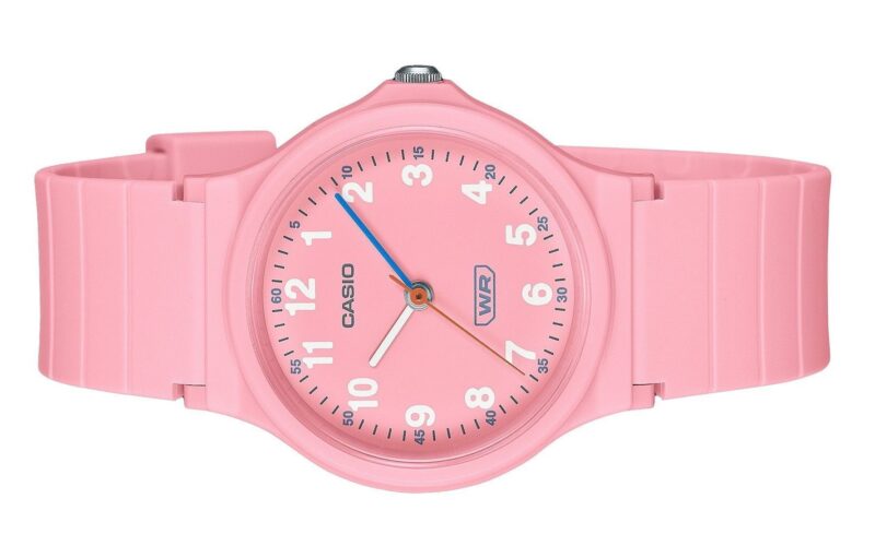 Casio Pop Analog Pink Bio Based Resin Strap Pink Dial Quartz LQ-24B-4B Women's Watch