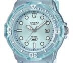 Casio POP Analog Resin Strap Blue Dial Translucent Quartz LRW-200HS-2EV 100M Women's Watch
