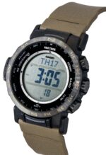 Casio Pro Trek Digital Bio-Based Resin Solar PRW-35LD-5 100M Men's Watch