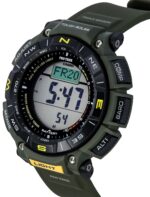 Casio Pro Trek Digital Green Bio Based Resin Strap Tough Solar PRG-340-3 100M Men's Watch