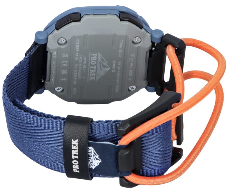 Casio Pro Trek Hiker Line Analog Digital Mobile Link Cloth Strap Grey Dial Tough Solar PRJ-B001B-2 100M Men's Watch