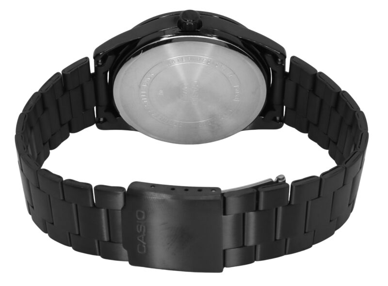 Casio Standard Analog Black Ion Plated Stainless Steel Blue Dial Quartz MTP-VD03B-2A Men's Watch