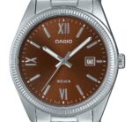 Casio Standard Analog Ion Plated Stainless Steel Brown Dial Quartz MTP-1302DD-5AV Men's Watch