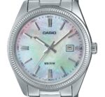 Casio Standard Analog Ion Plated Stainless Steel Mother Of Pearl Quartz MTP-1302DS-7AV Men's Watch