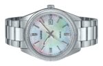 Casio Standard Analog Ion Plated Stainless Steel Mother Of Pearl Quartz MTP-1302DS-7AV Men's Watch