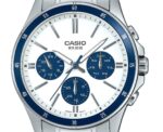 Casio Standard Analog Ion Plated Stainless Steel White Dial Quartz MTP-1374D-7A2V Men's Watch