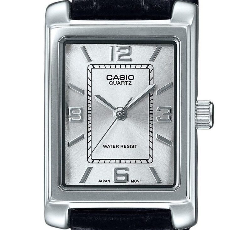 Casio Standard Analog Leather Strap Silver Dial Quartz LTP-1234LL-7A Women's Watch