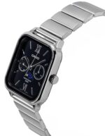 Casio Standard Analog Moon Phase Stainless Steel Black Dial Quartz MTP-M305D-1A2V Men's Watch