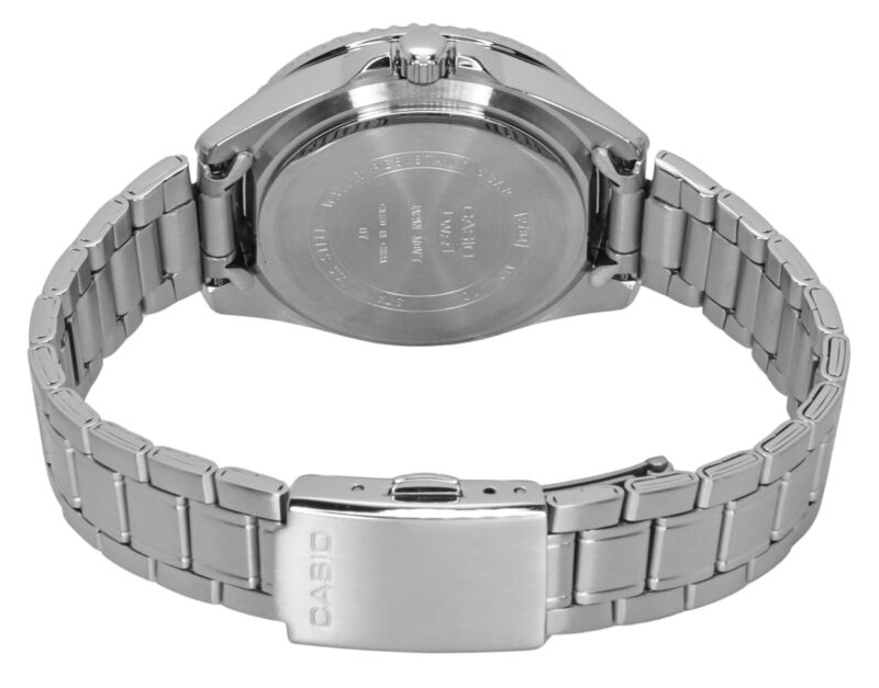 Casio Standard Analog Pepsi Bezel Stainless Steel Black Dial Quartz MDV-10D-1A3 Men's Watch