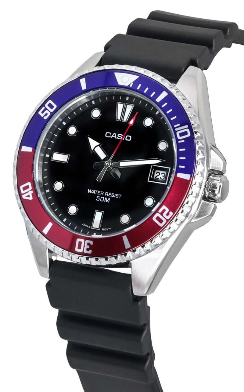 Casio Standard Analog Resin Strap Black Dial Quartz MDV-10-1A2 Men's Watch