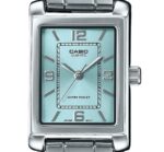 Casio Standard Analog Stainless Steel Aqua Blue Dial Quartz LTP-1234DD-2A Women's Watch